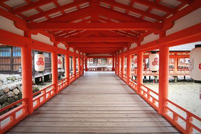 View of footbridge