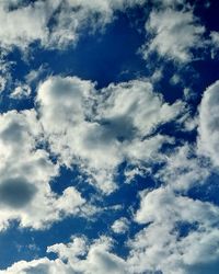 Low angle view of clouds in sky