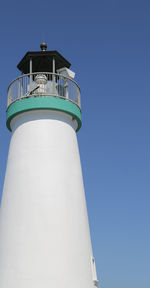 Low angle view of lighthouse against sky