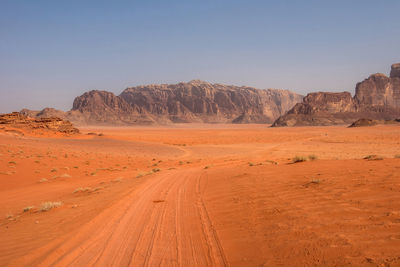 Wadi rum desert, valley of the moon. jordan, middle east