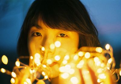 Close-up portrait of girl