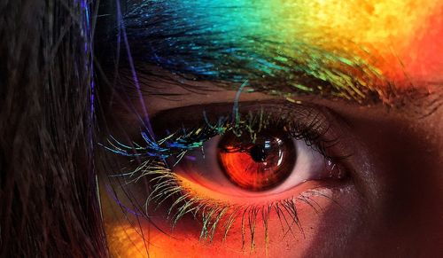 Close up of human eye