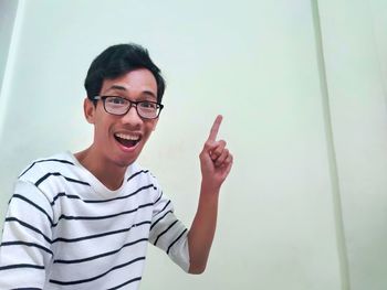 Portrait of smiling young man