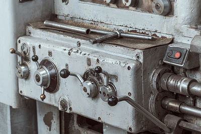 Close-up of machine part