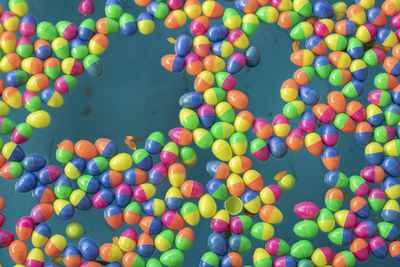 Full frame shot of multi colored balls