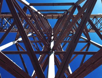 Low angle view of bridge against sky