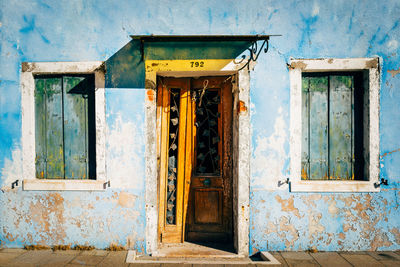 Exterior of old building