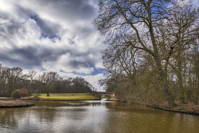 Scenic view of river against sky