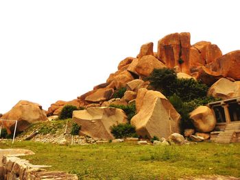 View of rock formations