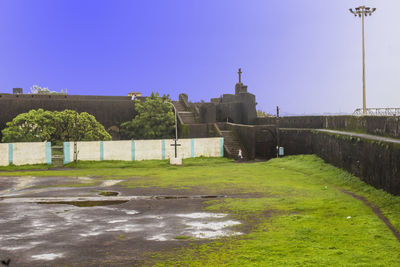 Built structure against clear sky