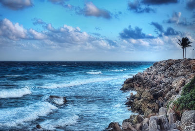 Scenic view of sea against sky