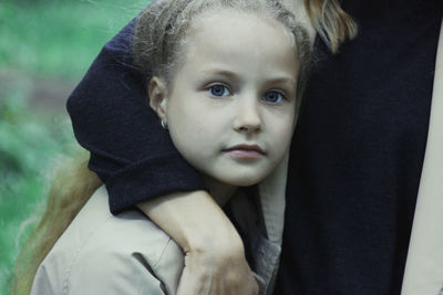 Close-up portrait of cute girl