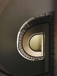 Close-up of spiral stairs