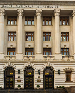 Facade of historic building