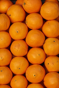 Full frame shot of oranges