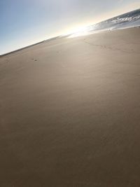 Scenic view of desert against sky