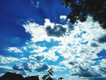 Low angle view of clouds in sky