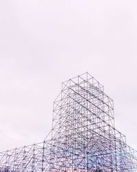 Low angle view of built structure against clear sky