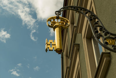 Low angle view of traditional building against sky