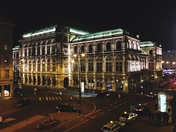 City street at night