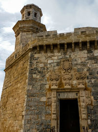 Low angle view of castle against sky