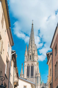 Low angle view of buildings against sky