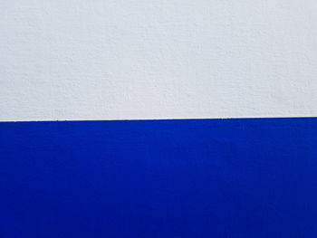 Close-up of blue wall