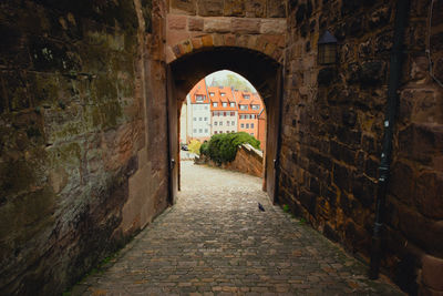 Burg ausgang in nürnberg 