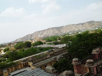 High angle view of a building