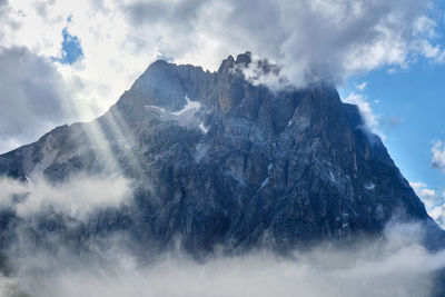 Rocky peak of the great horn abruzzo