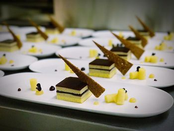 Close-up of cake on plate