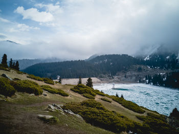 Scenic view of landscape against sky