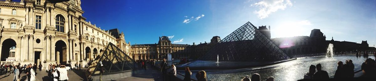 Panoramic view of city against sky