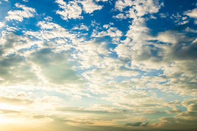 Low angle view of clouds in sky