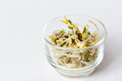 Close-up of food in glass bowl
