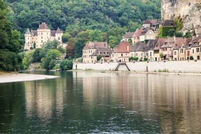 Houses on a lake