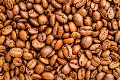 Roasted coffee beans can be used as a background