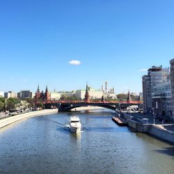 View of river with buildings in background