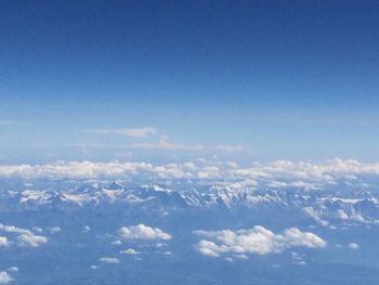 Aerial view of cloudscape