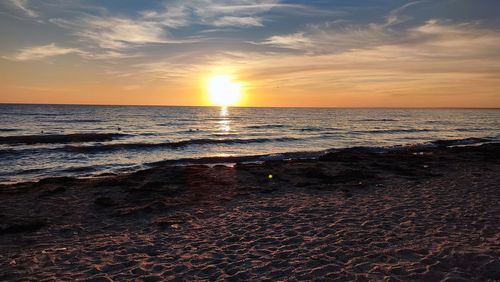 Azov sea. berdyansk. sunset 