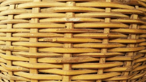 Full frame shot of wicker basket