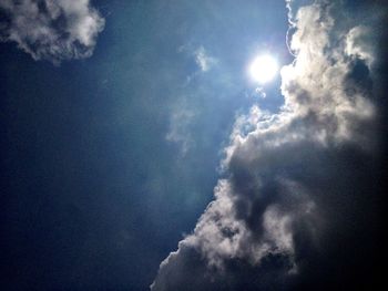 Low angle view of sky in water