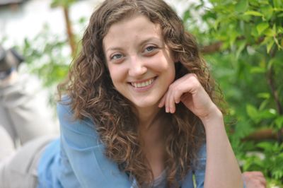 Portrait of smiling young woman