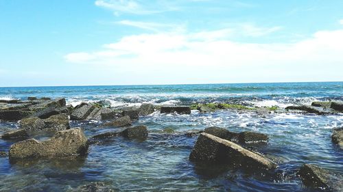 Scenic view of sea against sky