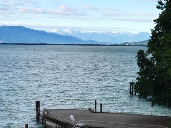 Scenic view of sea against sky