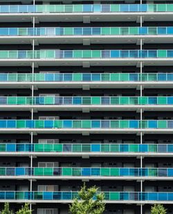 Facade of apartment building