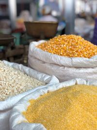 Close-up of food for sale in market