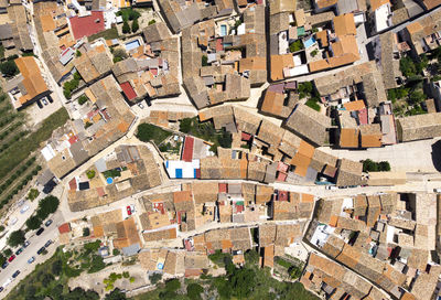 High angle view of townscape