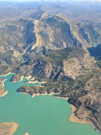 Aerial view of river and landscape