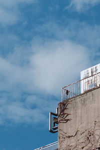 Low angle view of building against sky